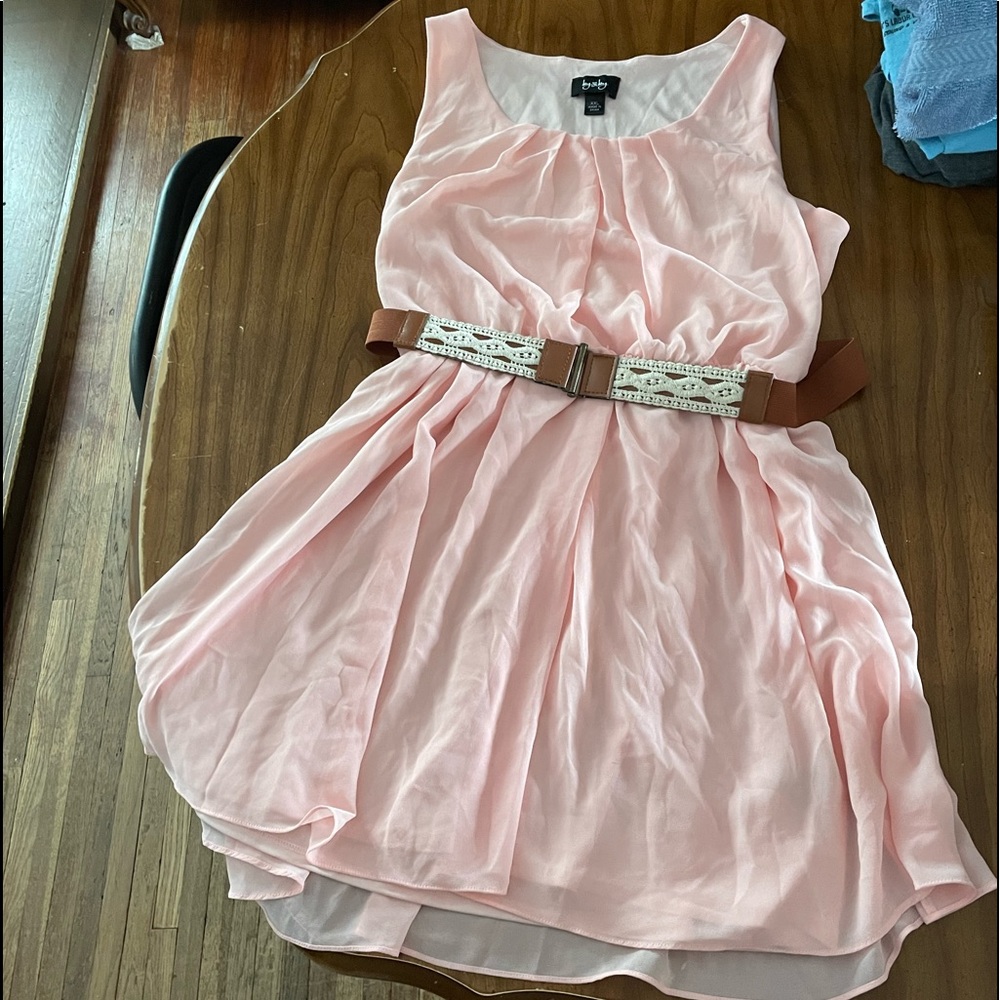 Light pink dress and belt